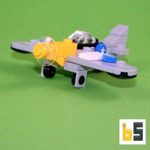North American P-51D Mustang „Detroit Miss“ – Bausatz aus LEGO®-Steinen