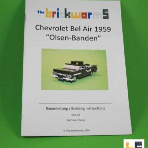Bauanleitung für: Chevrolet Bel Air 1959 „Olsenbande“ aus LEGO®-Steinen