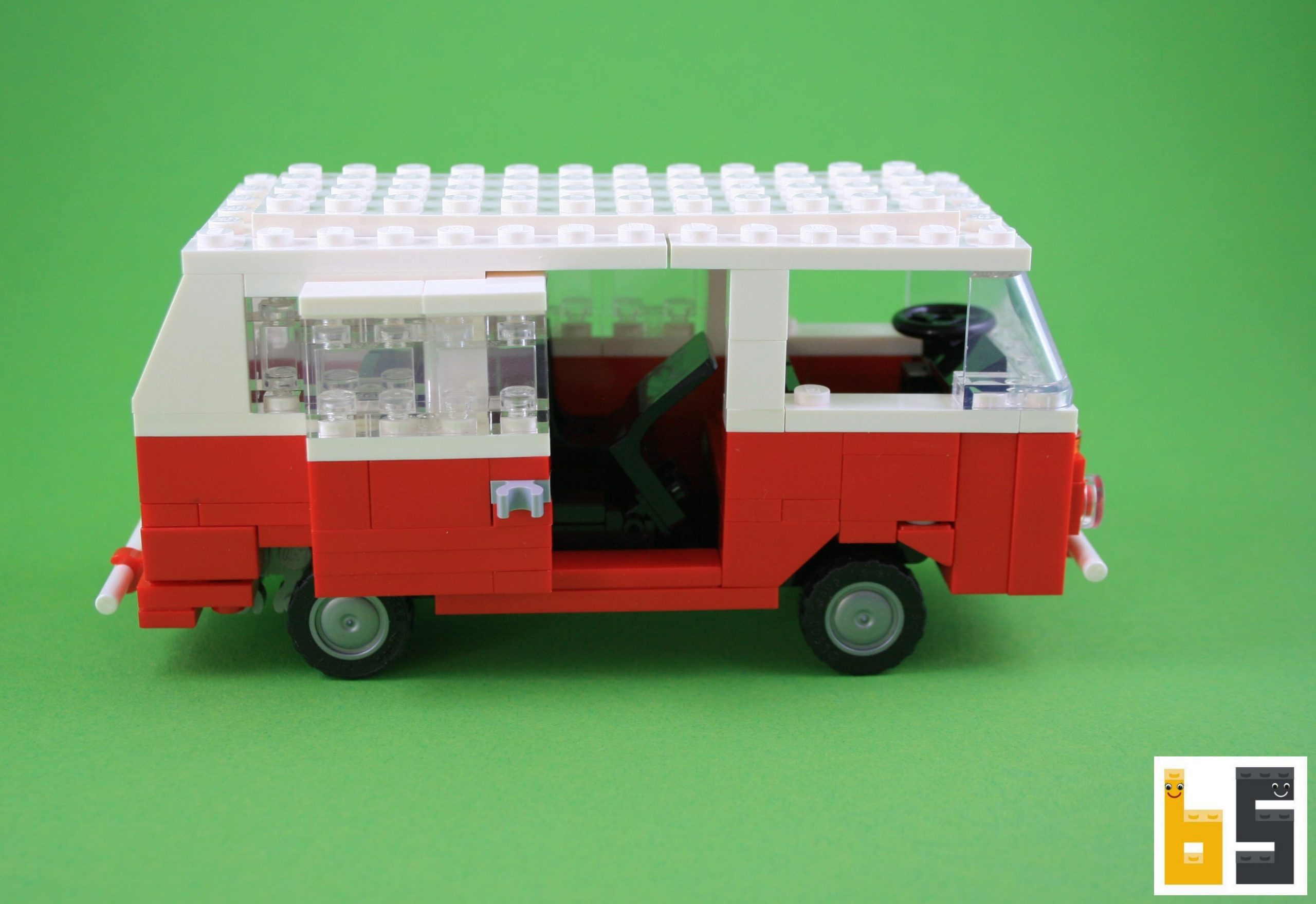 VW Type 2 T2b bus – kit from LEGO® bricks – The Brickworms