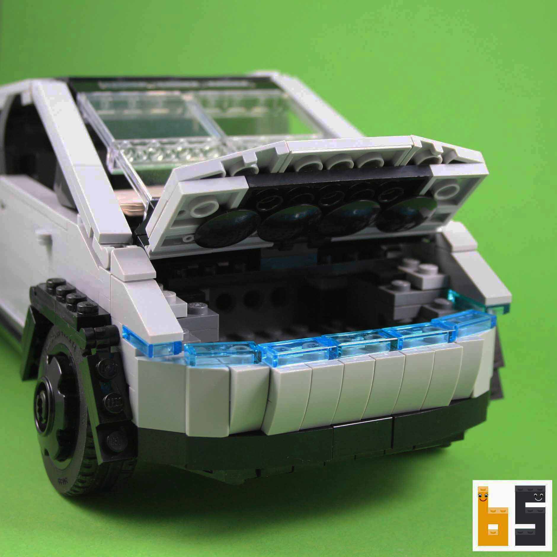 Tesla Cybertruck kit from LEGO bricks The Brickworms