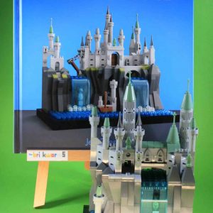 Bundle Burgen-Buch + Schlafender Drache (Burg 1) aus LEGO®-Steinen