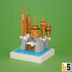 Bundle castles book + Winter Palace (castle 5) kit from LEGO® bricks