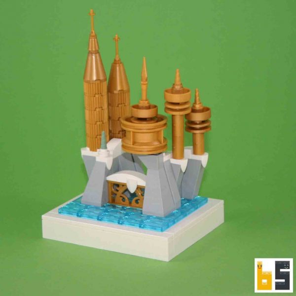 Winterpalast (Burg 5), Bausatz aus LEGO®-Steinen, kreiert von Jeff Friesen, mit Märchen von Anne Lavin