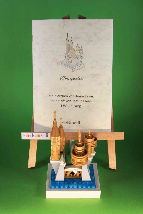 Winterpalast (Burg 5), Bausatz aus LEGO®-Steinen, kreiert von Jeff Friesen, mit Märchen von Anne Lavin