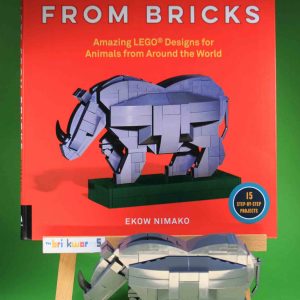 Bundle beasts book + Indian rhinoceros kit from LEGO® bricks