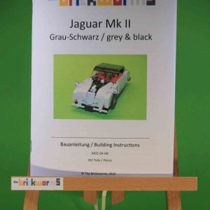 Bauanleitung für: Jaguar Mk II (Grau-Schwarz) aus LEGO®-Steinen