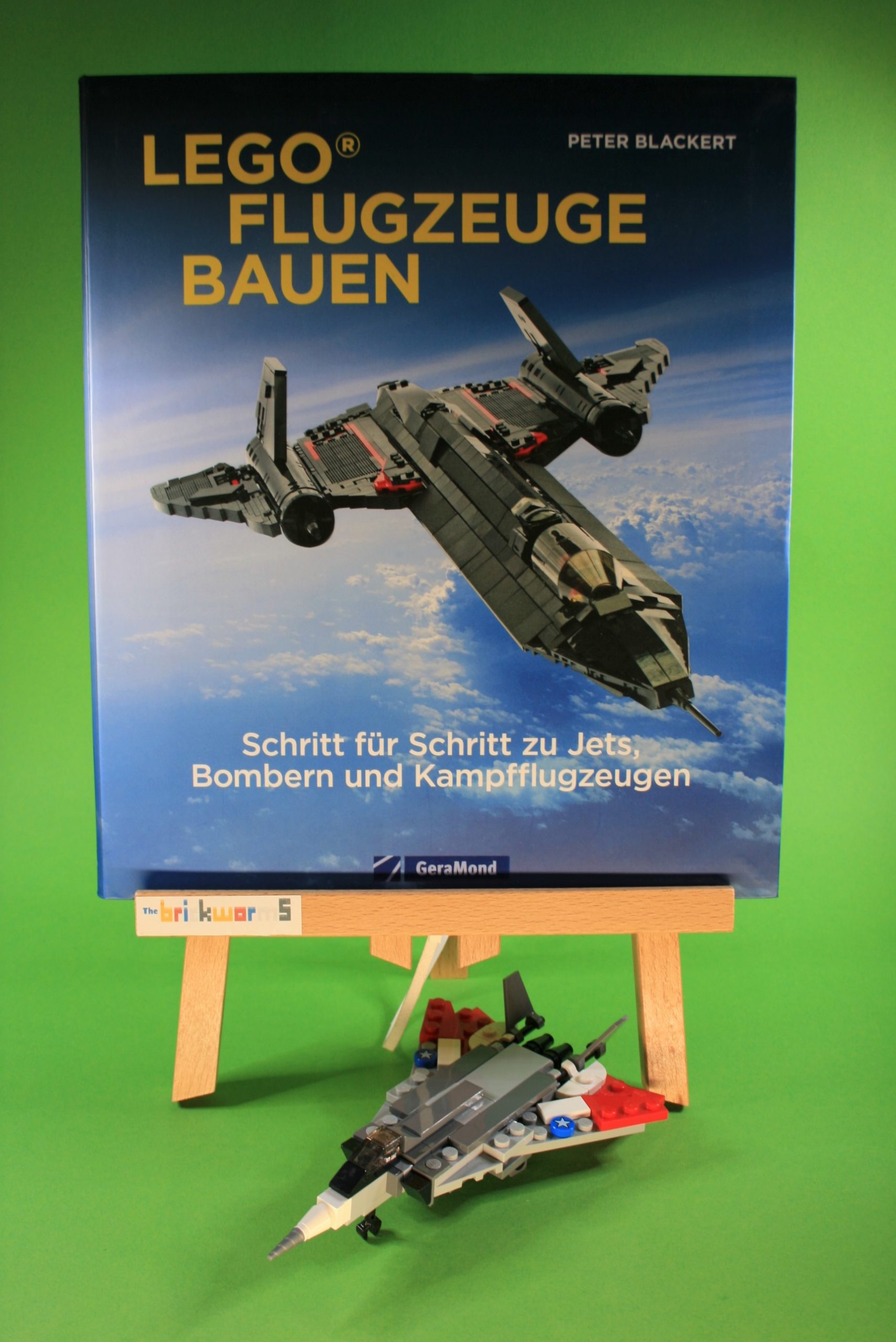 Bundle planes book Grumman F 14 Tomcat kit from LEGO bricks The Brickworms