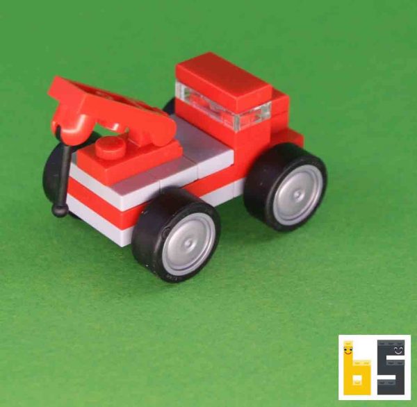 Verschiedene Ansichten des Micro Abschleppwagens als LEGO®-Eigenkreation (MOC) von The Brickworms