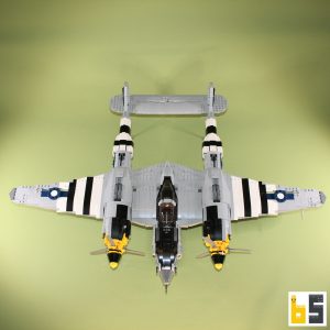 Lockheed P-38 Lightning – Bausatz aus LEGO®-Steinen