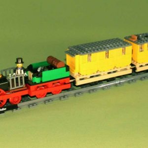 Dampflok „Der Adler“ mit Zug – Bausatz aus LEGO®-Steinen