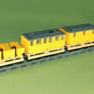 Dampflok „Der Adler“ mit Zug – Bausatz aus LEGO®-Steinen