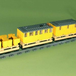 ‘Der Adler’ steam loco including wagons – kit from LEGO® bricks