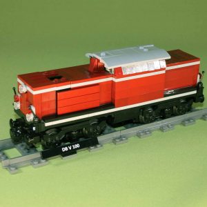 Diesellok V 100 der DB – Bausatz aus LEGO®-Steinen