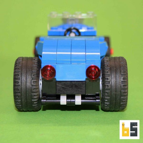 Various views of the 1932 Ford V8 Coupé/Roadster – kit from LEGO® bricks, created by Peter Blackert.