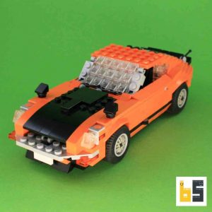 Bundle car book + Datsun 240Z Coupé kit from original LEGO® bricks