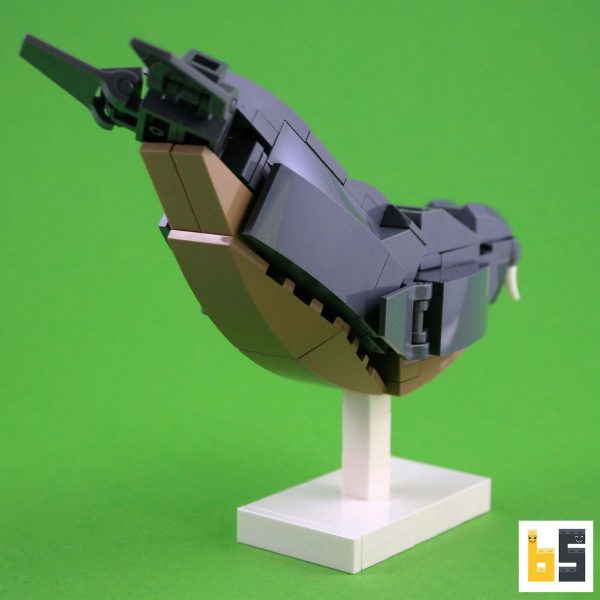 Verschiedene Ansichten des Modells Walross - LEGO®-Kreation des Designers Ekow Nimako