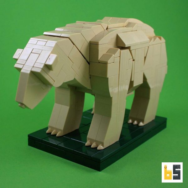 Various views of the Kermode baer, kit from LEGO® bricks, created by Ekow Nimako