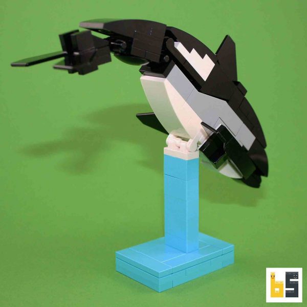Verschiedene Ansichten des Modells Peale-Delfin - LEGO®-Kreation des Designers Ekow Nimako