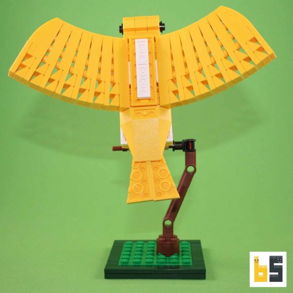 Various views of the canary, kit from LEGO® bricks, created by Thomas Poulsom