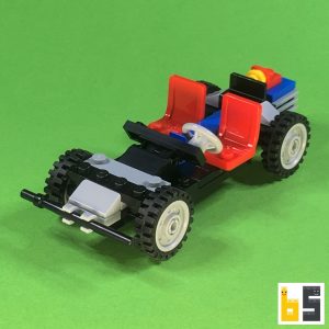 Mini auto chassis 1980 – kit from LEGO® bricks