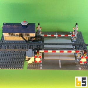 Bahnübergang – Bausatz aus LEGO®-Steinen