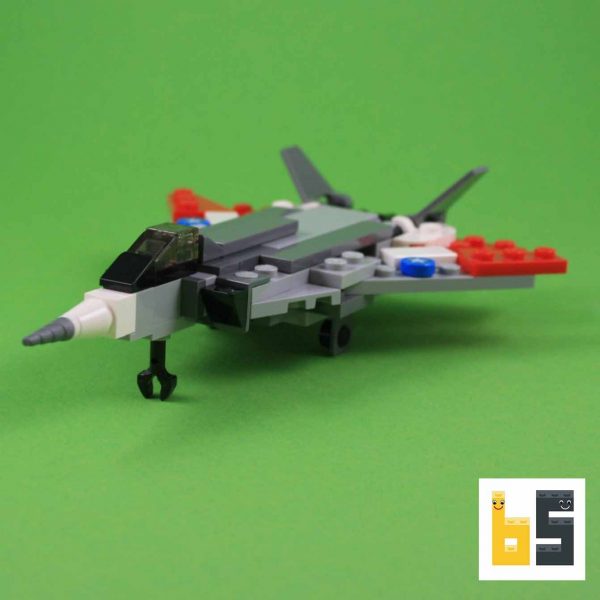 Various views of the Grumman F14 Tomcat – kit from LEGO® bricks, created by Peter Blackert.