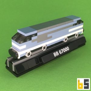 Micro Diesellok BB 67000 – Bausatz aus LEGO®-Steinen