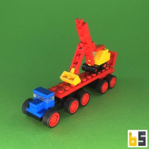 Micro truck with excavator – kit from LEGO® bricks