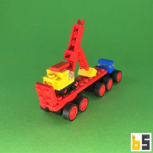 Micro truck with excavator – kit from LEGO® bricks