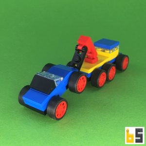 Micro breakdown truck and car – kit from LEGO® bricks