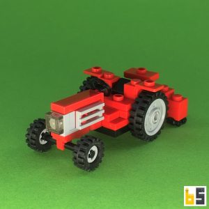 Mini Traktor 1977 – Bausatz aus LEGO®-Steinen