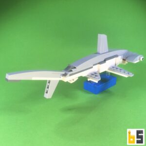 Glatter Hammerhai – Bausatz aus LEGO®-Steinen