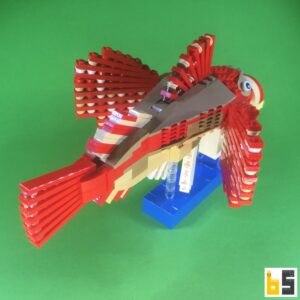 Roter Seeskorpion – Bausatz aus LEGO®-Steinen