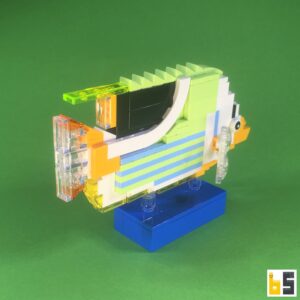 Sattelfleck-Falterfisch – Bausatz aus LEGO®-Steinen