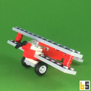 Micro biplane – kit from LEGO® bricks