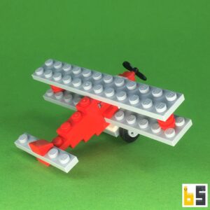 Micro biplane – kit from LEGO® bricks