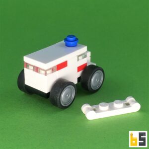 Micro ambulance – kit from LEGO® bricks