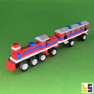 Micro Zug – Bausatz aus LEGO®-Steinen