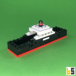 Micro Eisenbahnfähre – Bausatz aus LEGO®-Steinen