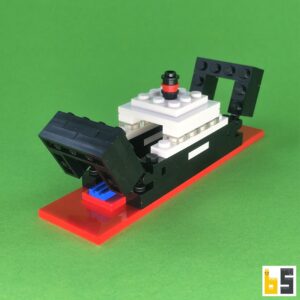 Micro Eisenbahnfähre – Bausatz aus LEGO®-Steinen