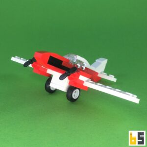 Micro Zweimotoriges Flugzeug – Bausatz aus LEGO®-Steinen