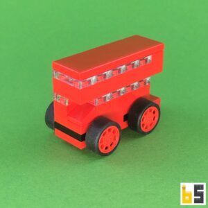 Micro London bus – kit from LEGO® bricks