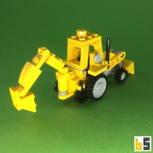 Mini Löffelbagger – Bausatz aus LEGO®-Steinen