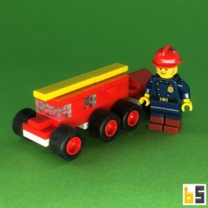 Micro fire engine 1964 – kit from LEGO® bricks