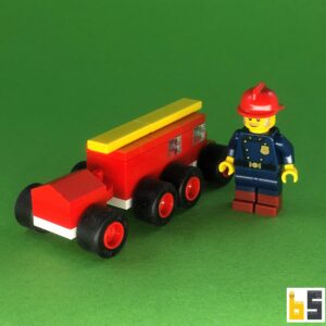 Micro fire engine 1964 – kit from LEGO® bricks