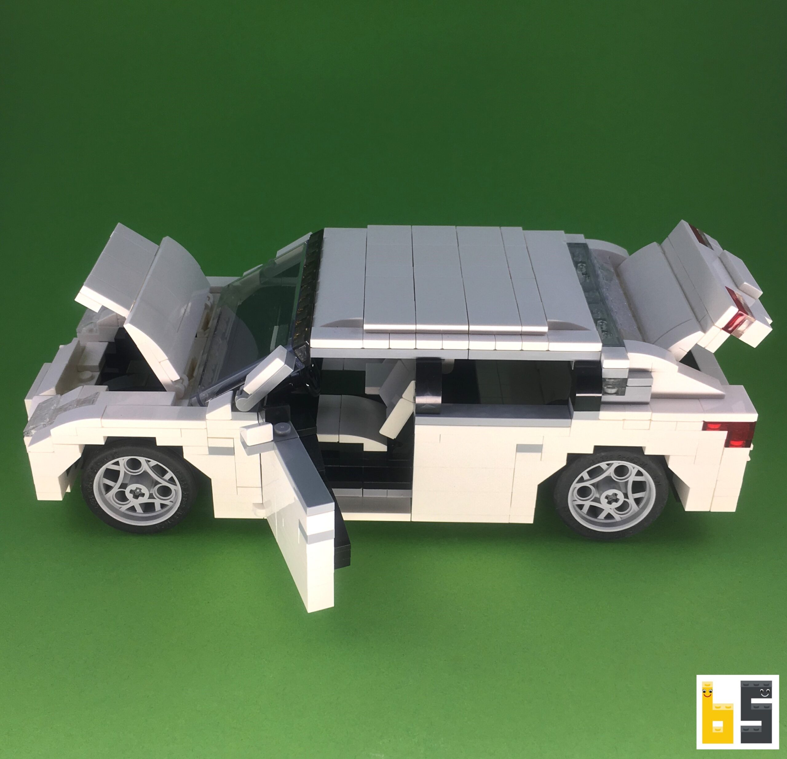 Tesla 3 kit from LEGO bricks The Brickworms
