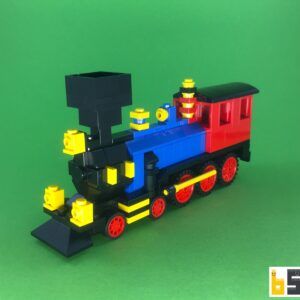 Micro Thatcher-Perkins-Dampflok – Bausatz aus LEGO®-Steinen