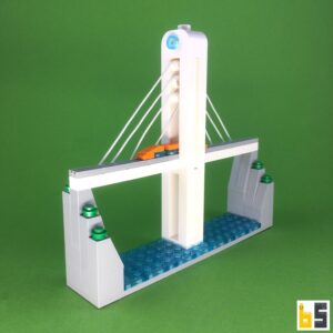 Schrägseilbrücke – Bausatz aus LEGO®-Steinen