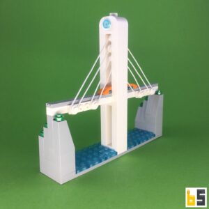 Schrägseilbrücke – Bausatz aus LEGO®-Steinen
