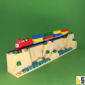 Dieselelektrischer Zug – Bausatz aus LEGO®-Steinen